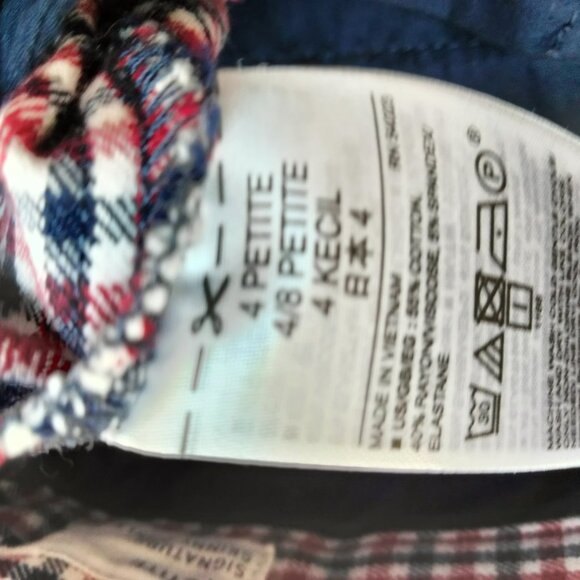 *NEW- GAP Golf Pants Sz 2 Petite - checkered/check gingham pattern ankle crop - Picture 6 of 9